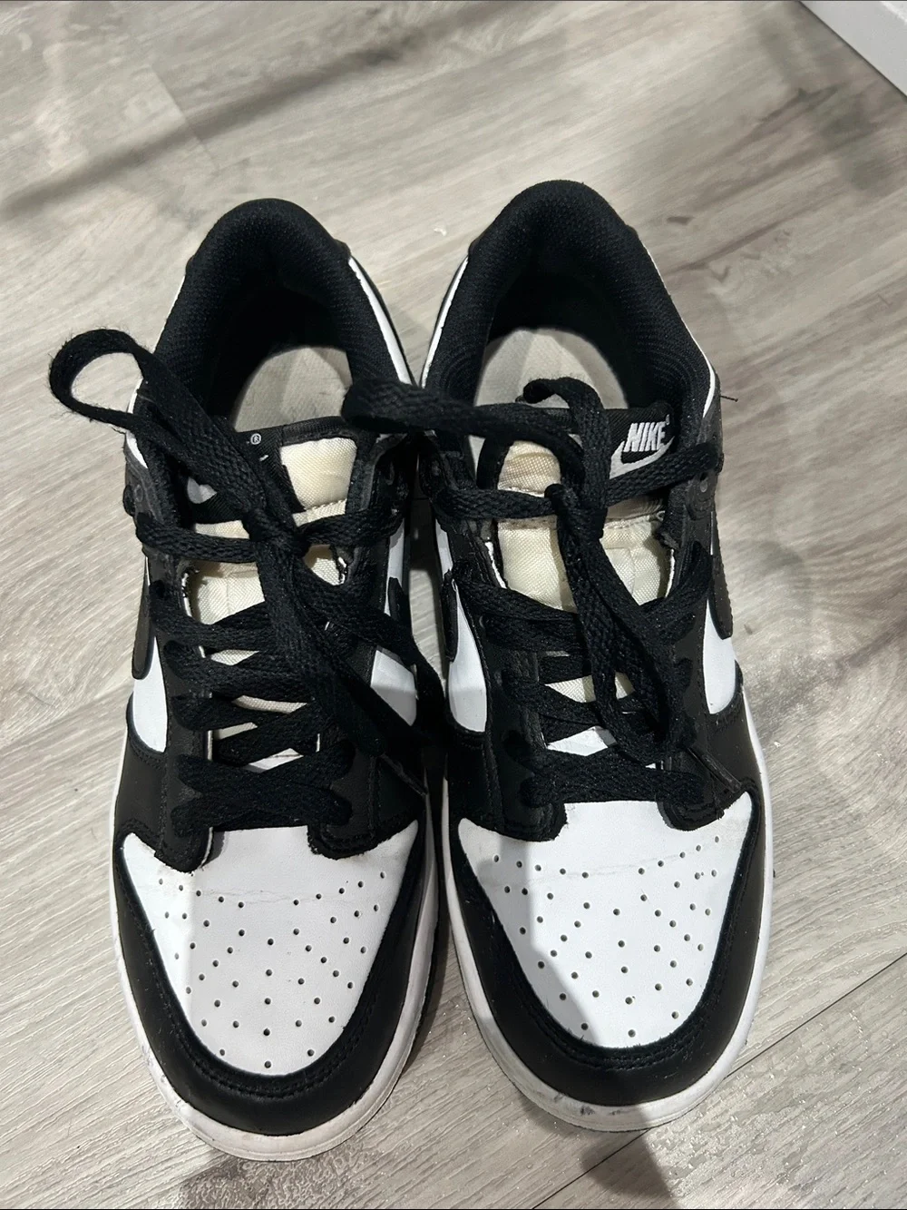 Nike Panda Dunks - Black & White Low-Top Sneakers - Picture 2 of 5